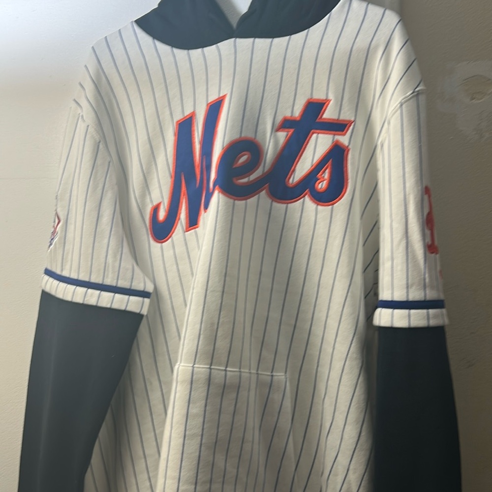 Hooded Mets Jersey sweaters $50 each